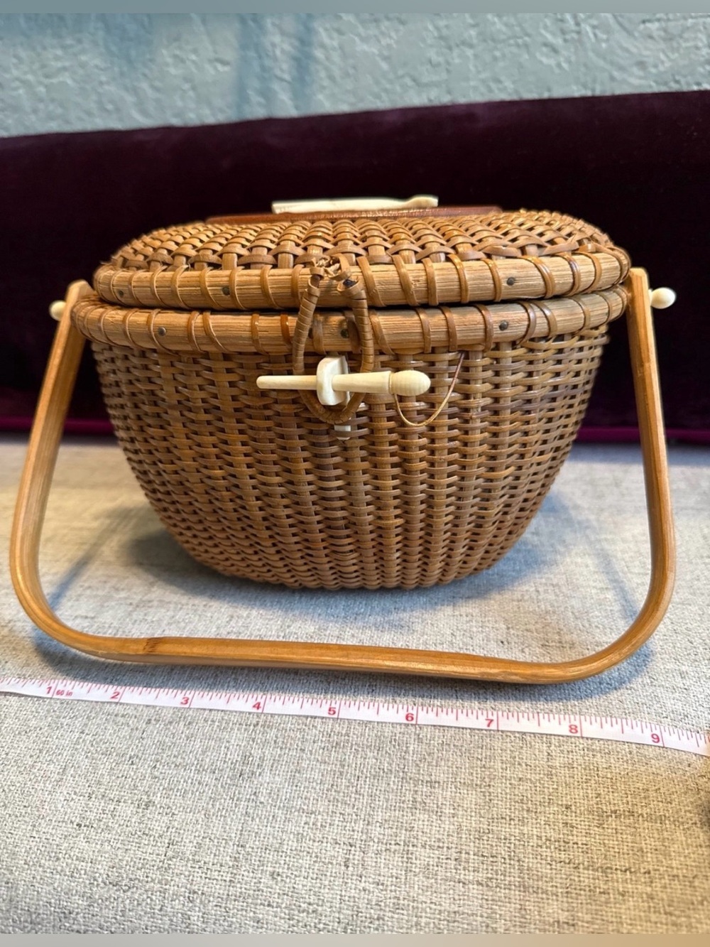 Nantucket Basket, c1988 unique and collectible Handbag or basket or best offer - Picture 2 of 12